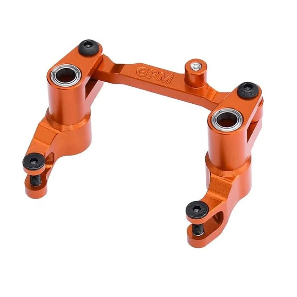 GPM Aluminum 7075 Alloy Front Bellcrank Steering Orange : Traxxas 1/16 Mini Maxx - Image 1 of 1