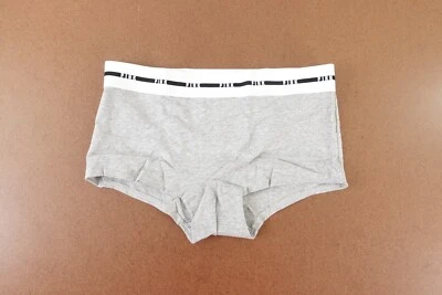 ROSA Mujer Talla Mediana Gris Jaspeado Logo Cintura Boyshort Panty Nuevo con Etiquetas Foto 1 de 4