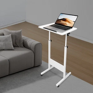 Adjustable Laptop Desk, Portable Presentation Podium Standing Desk with Wheels - Picture 1 of 20