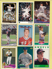 9 card oddball lof JIM ABBOTT (6) ROOKIES Updates Magazine Insert GOLD 3-D NICE+