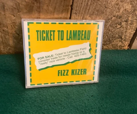 Vintage Rare Green Bay Packer CD -Ticket to Lambeau-Fizz Kizer- Brand New! Cover