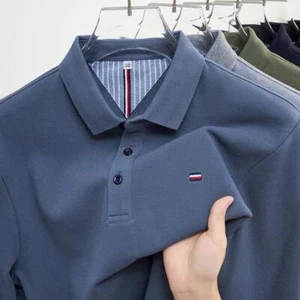 2025 Shirt Poloshirts Herren Langarm Poloshirt Oberteile Tees - Bild 1 von 16