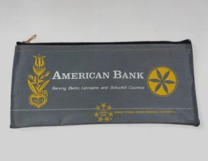 Vintage American Bank Quality Coin Bag A Rifkin & Co ~ Berks Lancaster + PA Zip - Picture 1 of 7
