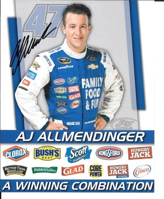 Tarjeta de héroe autografiada #47 de la serie NASCAR CUP AJ ALLMENDINGER 2016 Foto 1 de 2