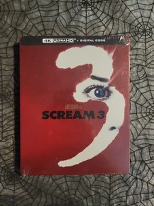 Scream 3 4K ULTRA HD LIMITED EDITION STEELBOOK w Digital Code NEW Sealed - Picture 1 of 2