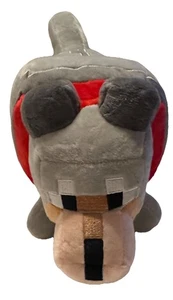 Minecraft 2017 Peluche Lobo Gris Cuello Rojo Jinx 15" Peluche - Imagen 1 de 5