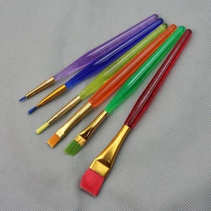 6 Stück Fondant Staub Kuchen Glasur Pinsel Zucker Handwerk Malen Werkzeug Set - Bild 1 von 6