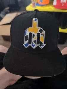 Vintage 1990's Milwaukee Brewers Snapback Hat Graffiti Logo MLB New Era 9Fifty - Picture 1 of 8