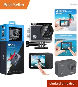 Electronic Stabilization 4K Action Camera with Remote Control & Accessory Kit - Picture 1 of 12