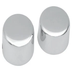 Chrome Front 3/4" Axle Caps/Covers Chrome 30mm Fit  For Softail 1984 - 2006 - Picture 1 of 2