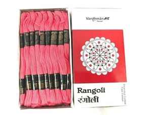 Rangoli Threads Cross Stitch Stranded Cotton Thread Floss Hand Embroidery Pink - Picture 1 of 3