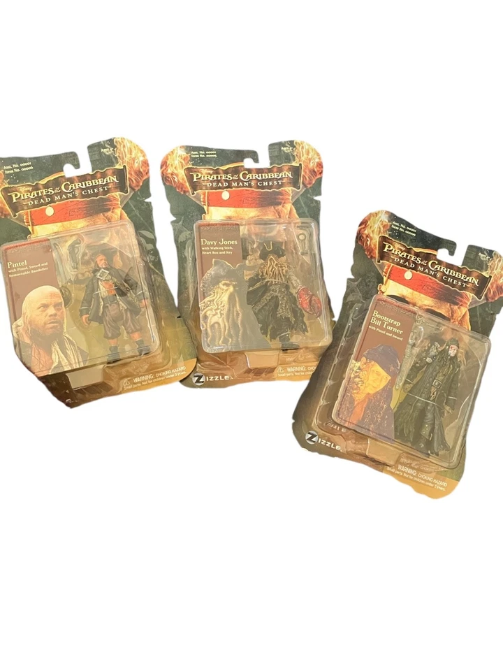 Pirates of the Caribbean Dead Mans Chest Disney Zizzle Action Figure Toy NEW - Image 1 of 3