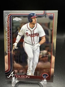 2025 Topps Chrome Baseball #193 Matt Olson - Picture 1 of 2