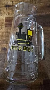 Purdue University "Go Boilermakers!" Large Beverage Glass Stein Vintage - Picture 1 of 1