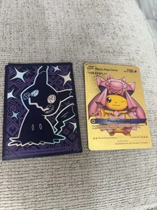 2020 Pokémon Pikachu Mega Diancie Rare Custom Gold Art Card #008 - Picture 1 of 3