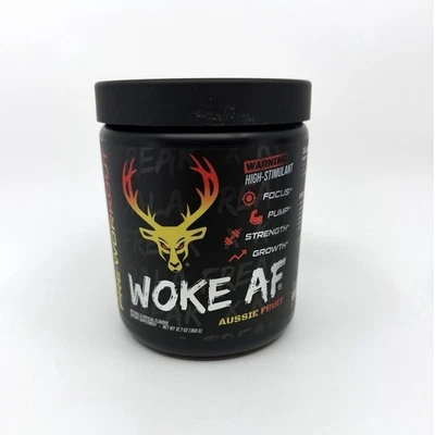 Bucked Up Woke AF pré-treino frutas australianas 12,7 oz bomba de alta estimulação força energia - Imagem 1 de 4