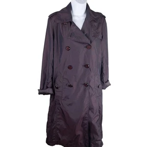 Ellen Tracy Purple Rain Trench Coat Small - Picture 1 of 11