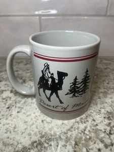 "Taza de cerámica Desert of Maine - Taza de café de recuerdo vintage 4"" gris" - Imagen 1 de 6