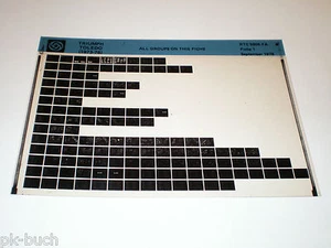 Microfich Spare Parts Catalog Triumph Toledo Stand 09/1978 - Picture 1 of 1