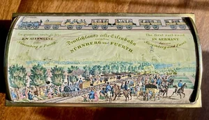 Blechdose, Nürnberger Lebkuchen, Eisenbahn-Nürnberg-Fürth, Vintage, 24x11x11 - Bild 1 von 7
