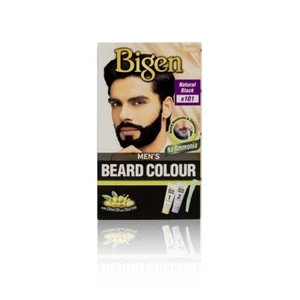 3 x Bigen Men's Beard Color, 40g - Natural Black B101 (Pack of 1)- Get 1 FREE. - Picture 1 of 5