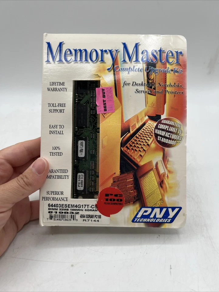Memory Master Complete Upgrade Kit  PNY Technologies Dimm 32MB 100MHz SDRAM - Image 1 of 4