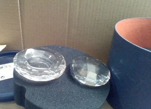 Joyero tropical de cristal SWAROVSKI #807897 TAPA NO COMO NUEVA con caja venta al por menor $135 - Imagen 1 de 4