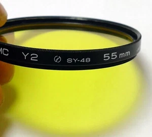 Kenko MC 55mm Yellow Y2 filter SY-48 -  excellent condition - Picture 1 of 8