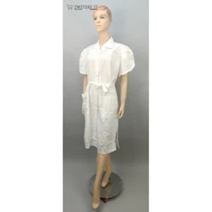 Camice Donna Casacca Manica Corta Lavoro SIGGI Lisa Bianco Alta Qualità Comfort - Foto 1 di 7