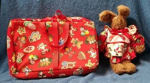 La Gallina nell'Agrifoglio NATALE Coniglietto Coniglio e Borsa Abbinata Peluche   - Foto 1 di 8