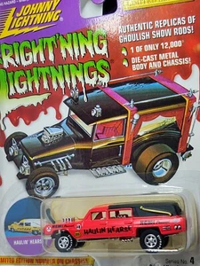 VTG. 1997 Johnny Lightning Fright'ning Lightning Haulin Hearse Hemi Powered G4 - Picture 1 of 4