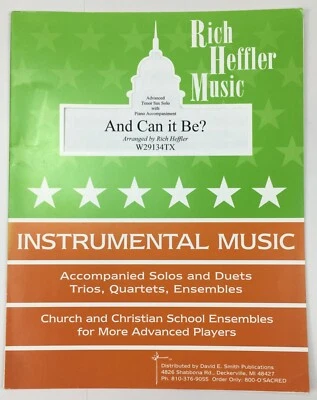 And Can It Be Advanced Tenor Saxophone Solo Piano Sheet Music Rich Heffler - Image 1 of 4