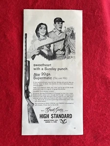 Vintage 1963 Print Ad High Standard 20 Gauge Supermatic Werbung - Bild 1 von 7