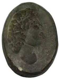 SEHR SELTENES SIEGEL ANTIKER STEMPEL GESICHT PARASTASE NAHER OSTEN. 3,3GR 23MM - Bild 1 von 1