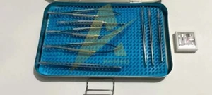 Conjunto básico de instrumentos microquirúrgicos de cirugía de mano con estuche conjunto de microcirugía - Imagen 1 de 2
