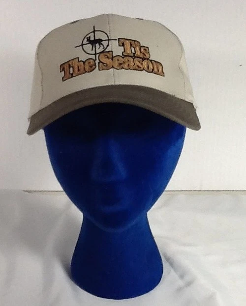 St1114 Outdoor Cap Company Light Gray Tis The Season Deer Hunting Snapback Hat - Image 1 of 4