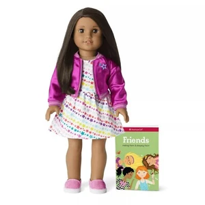 American Girl Truly Me 66 Doll Tan Skin, Black-Brown Hair, Brown Eyes, Earrings - Picture 1 of 16