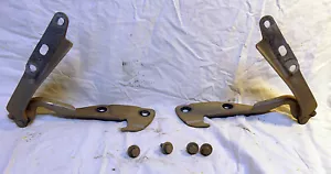 05-08 Jaguar S-Type X204 Right & Left Hood Bonnet Lid Hinge Set Pair with bolts - Picture 1 of 2