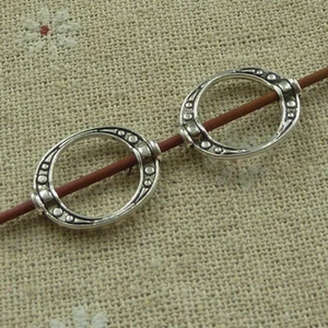 Free Ship 180 pcs tibetan silver oval spacers 20x15mm L-3932 - Picture 1 of 4