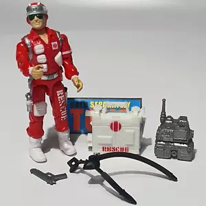 GI Joe LIFELINE figure C v1 original 1986 Rescue Trooper COMPLETE accessories - Picture 1 of 14