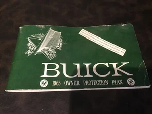 1965 BUICK OWNER PROTECTION PLAN BOOKLET - Picture 1 of 5