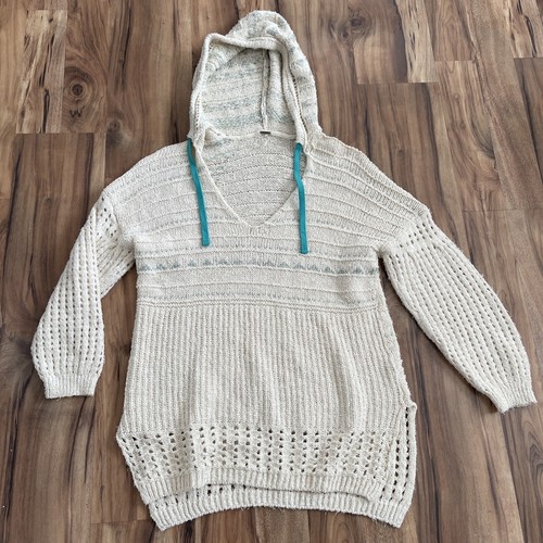 OFF WHITE "Felpa con cappuccio Free People oversize taglia piccola crema ""quella che voglio"""