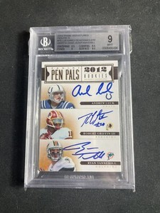 2012 Pen Pals WILSON, LUCK, RG3, TANNEHILL, WEEDEN, +more Rookie Auto BGS 9/10