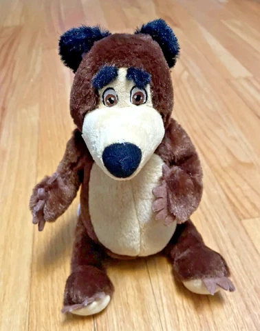 Netflix Masha and The Bear 9" BEAR PLUSH Stuffed Animal | 2016 Spin Master Cover
