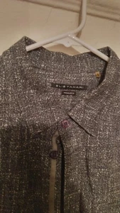 Elie Tahari Black/Grey (Gray) Dress / Casual Shirt Men's Sz L (Large) $198 MSRP - Picture 1 of 5