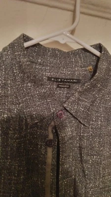 Elie Tahari Black/Grey (Gray) Dress / Casual Shirt Men's Sz L (Large) $198 MSRP - Image 1 of 4