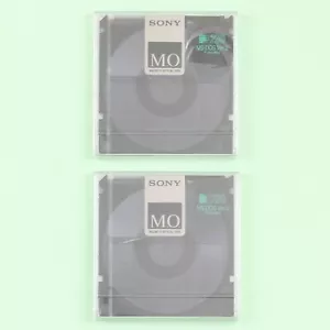 2x SONY 230MB Rewritable Magneto Optical MO Disk for MS-DOS Ver.5 *NEW & SEALED* - Picture 1 of 2
