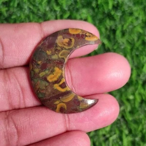 39,00 quilates genuino jaspe de Madagascar piedra preciosa suelta luna cabujón 36X15X5,5 mm - Imagen 1 de 5