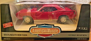 1970 PLYMOUTH HEMI 'CUDA FURIOUS FUCHSIA SHAKER HOOD 1:18 ERTL AMERICAN MUSCLE - Picture 1 of 5