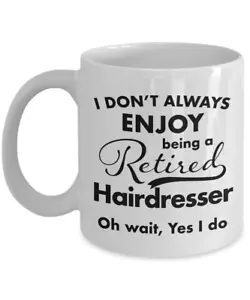 Retirement Gifts for Hairdresser Coffee Mug - Thank You for Retired Hairdresser - Picture 1 of 2